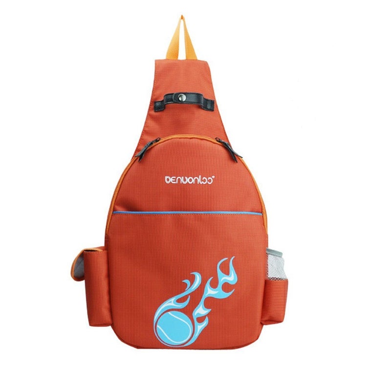 Klau Nylon Tennis Badminton Racquet Backpack Shoulder bag Outdoor Sports Bag Orange for Tennis Beginners - Image 1